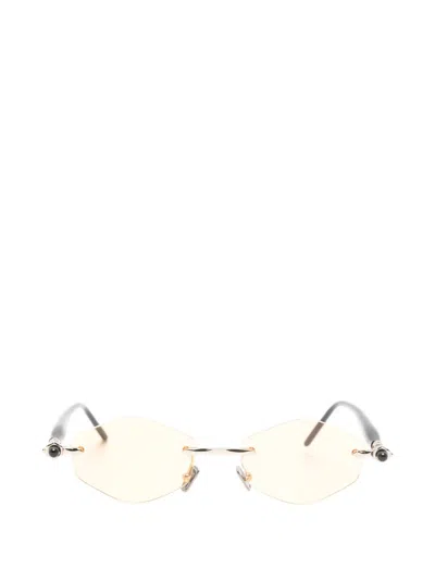 Kuboraum Maske P60 Geometric-frame Sunglasses In Metallic