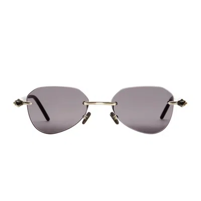 KUBORAUM MASKE P61 LG BB LIGHT GOLD/ BLACK SUNGLASSES