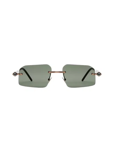 Kuboraum Maske P64 - Bronze / Havana Sunglasses In Gray