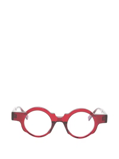 Kuboraum Maske Round-frame Glasses In Red