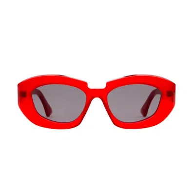 Kuboraum Maske X23 Rd 2grey Red Sunglasses In Rosso
