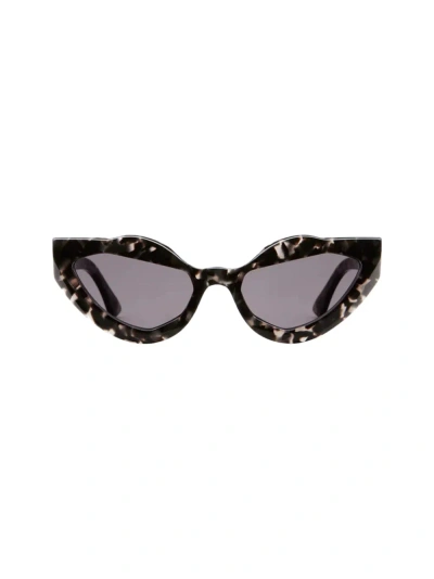 Kuboraum Maske Y8 - Grey Havana Sunglasses In Black
