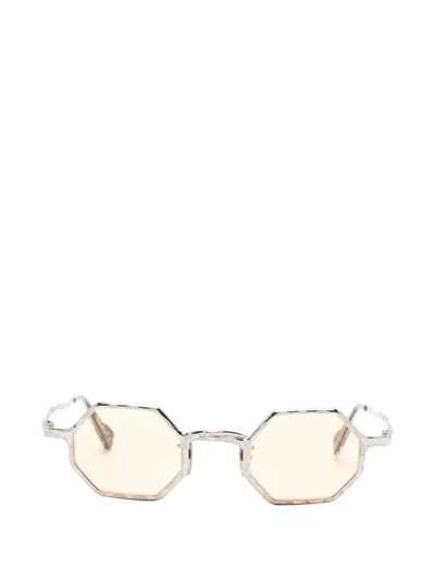 Kuboraum Maske Z19 Geometric-frame Sunglasses In Silver