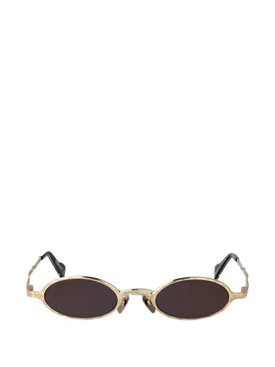 Kuboraum Maske Z24 Oval-frame Sunglasses In Gold