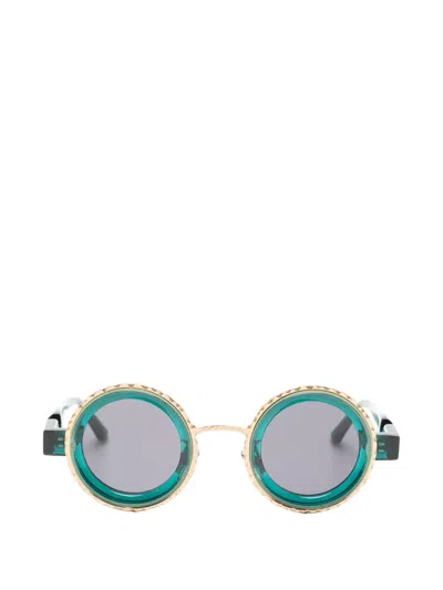 Kuboraum Maske Z3 Round-frame Sunglasses In Green