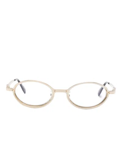 Kuboraum Maskeh 18 Oval-frame Glasses In Pink