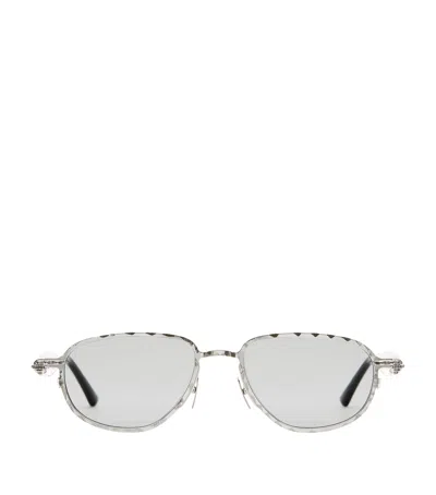 Kuboraum Metal-acetate Mask J71 Sunglasses In Grey