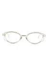 Kuboraum Oval-frame Glasses In 金色
