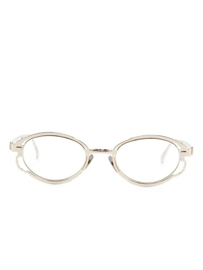 Kuboraum Oval-frame Glasses In 金色