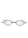 Kuboraum Oval-frame Glasses In Black