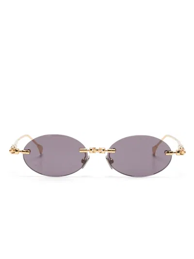 Kuboraum Sonnenbrille Mit Ovalem Gestell In Purple