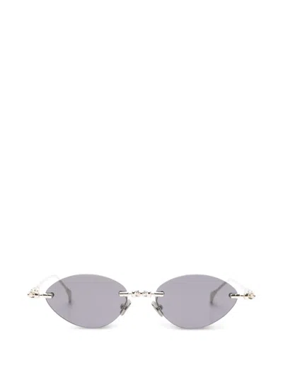 Kuboraum Oval-frame Sunglasses In Pink