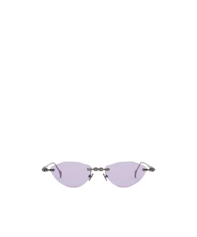 Kuboraum Oval Sunglasses In Silver