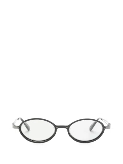 Kuboraum Oval-frame Sunglasses In Orange