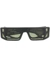 Kuboraum Oversized Square-frame Sunglasses In Schwarz