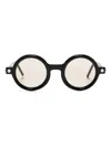 Kuboraum P1 Round-frame Sunglasses In Black