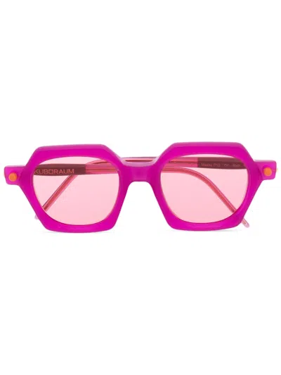 Kuboraum P10 Cy Square-frame Glasses In Pink