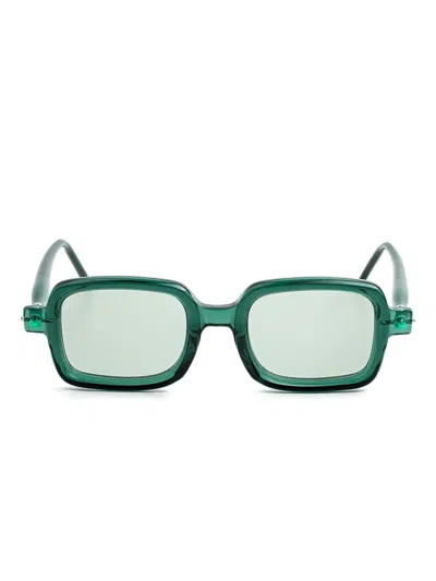 Kuboraum P2 Square-frame Sunglasses In Green
