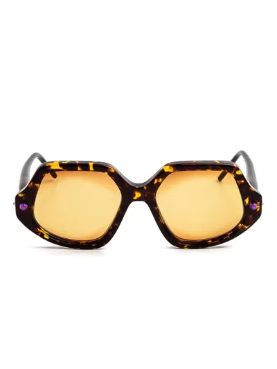 Kuboraum P20 Sunglasses In Brown