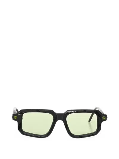 Kuboraum P23 Geometric-frame Sunglasses In 黑色