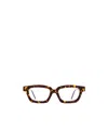 Kuboraum P25 Rectangular Optical Glasses In Brown