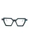Kuboraum P26 Geometric-frame Glasses In Brown
