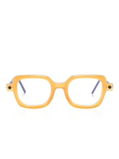 Kuboraum P4 Square-frame Glasses In Black
