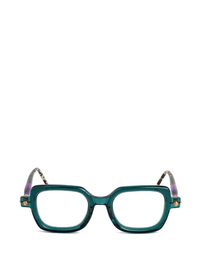 Kuboraum P4 Square-frame Glasses In Green