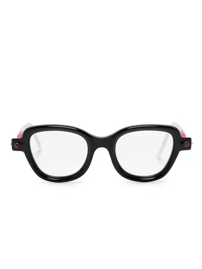 Kuboraum P5 Cat-eye-brille Mit Logo In Black