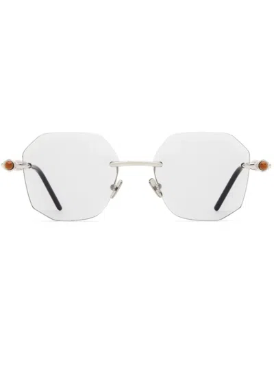 Kuboraum P57 Sunglasses In Silver