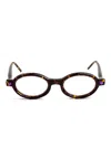 Kuboraum P6 Glasses In Burgundy