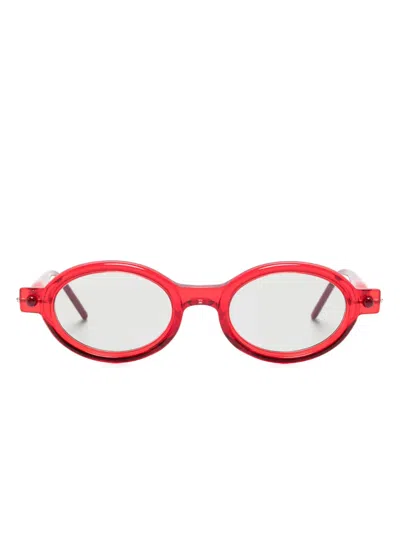 Kuboraum Sonnenbrille Mit Rundem Gestell In Red