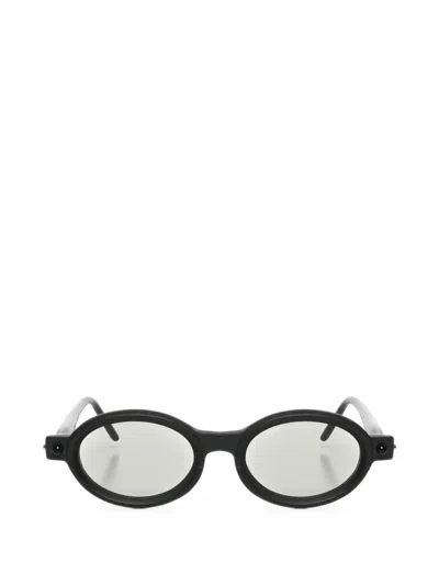 Kuboraum P6 Round-frame Sunglasses In 黑色