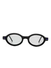Kuboraum Oval Frame Sunglasses In 黑色
