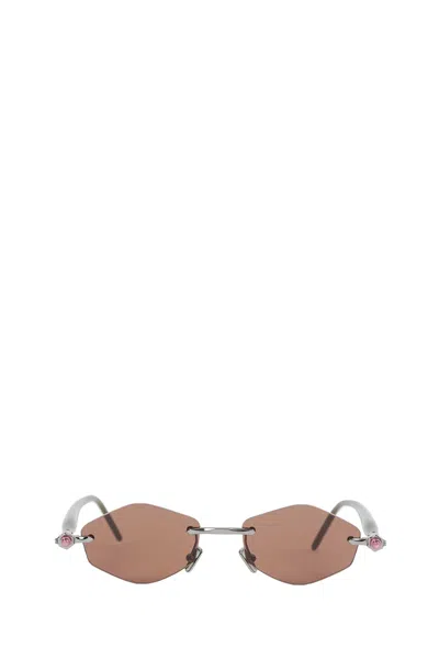 Kuboraum P60 Sunglasses In Metallic