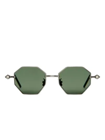 Kuboraum P74 Geometric Sunglasses In Metallic