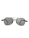 Kuboraum P75 Pilot-frame Sunglasses In Black