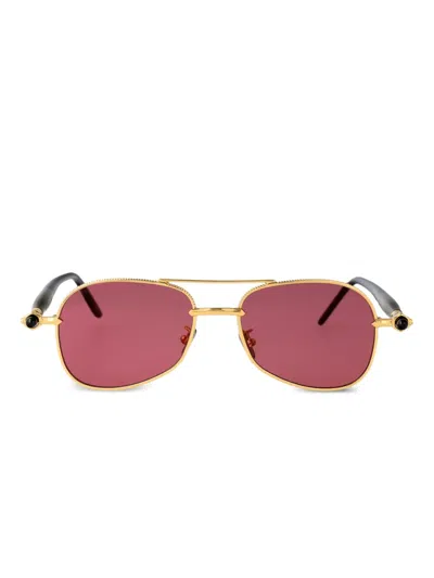 Kuboraum P75 Sunglasses In Gold