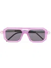 Kuboraum P8 Cy Geometric-frame Sunglasses In Purple