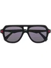 Kuboraum Square-frame Sunglasses In Black