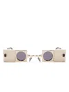 Kuboraum Q50 Geometric-frame Sunglasses In Neutrals