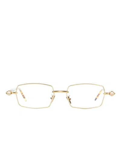 Kuboraum Rectangle-frame Glasses In Transparent