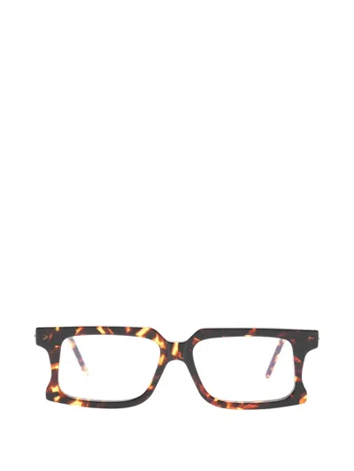 Kuboraum Rectangle-frame Glasses In Brown
