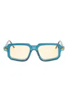 Kuboraum Rectangle-frame Sunglasses In Blue