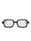 Kuboraum Rectangle-frame Sunglasses In Black