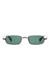 Kuboraum Rectangle-frame Sunglasses In Green