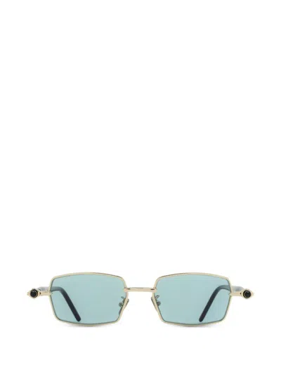 Kuboraum Rectangle-frame Sunglasses In Gold