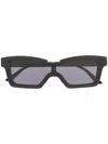 Kuboraum Rectangular Sunglasses In Black