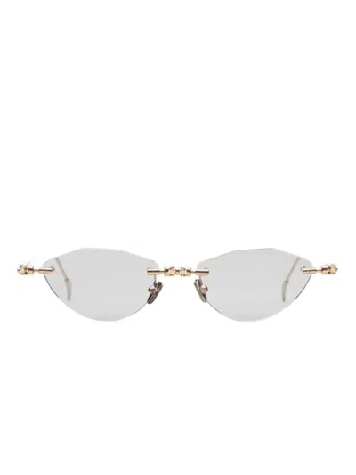 Kuboraum Rimless Sunglasses In Gold