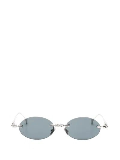 Kuboraum Rimless Sunglasses In Silver